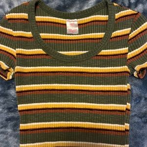 No Boundaries XS, short sleeved sweater shirt.